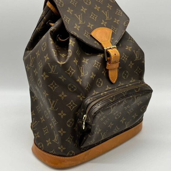 🔥EXTRA LARGE🔥 Authentic Louis Vuitton Monogram Montsouris GM Backpack Bag LV - Picture 4 of 15